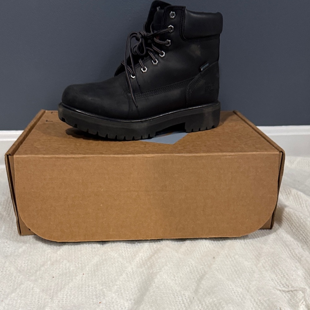 Timberland PRO Black Leather Work Boots